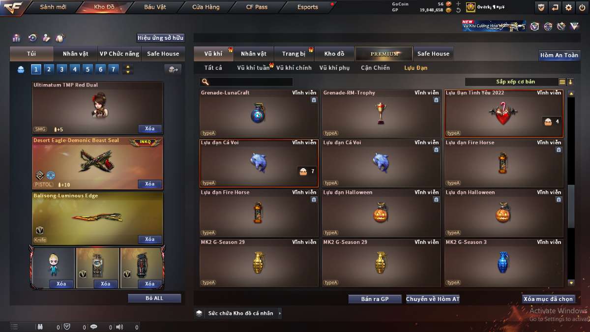 shop acc cf uy tin gia re